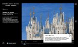 L'image que vous décrivez semble être une illustration d'un calendrier médiéval, probablement tirée des "Très Riches Heures du Duc de Berry". Elle représente le mois de septembre, avec des éléments visuels liés aux vendanges, mettant en scène des personnages en train de récolter des raisins. En arrière-plan, on peut voir un château stylisé avec des tours et des toits en ardoise. Le texte mentionne également des informations sur le château de Saumur, lié à des éléments architecturaux médiévaux.