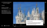 L'image que vous décrivez semble être une illustration d'un calendrier médiéval, probablement tirée des "Très Riches Heures du Duc de Berry". Elle représente le mois de septembre, avec des éléments visuels liés aux vendanges, mettant en scène des personnages en train de récolter des raisins. En arrière-plan, on peut voir un château stylisé avec des tours et des toits en ardoise. Le texte mentionne également des informations sur le château de Saumur, lié à des éléments architecturaux médiévaux.